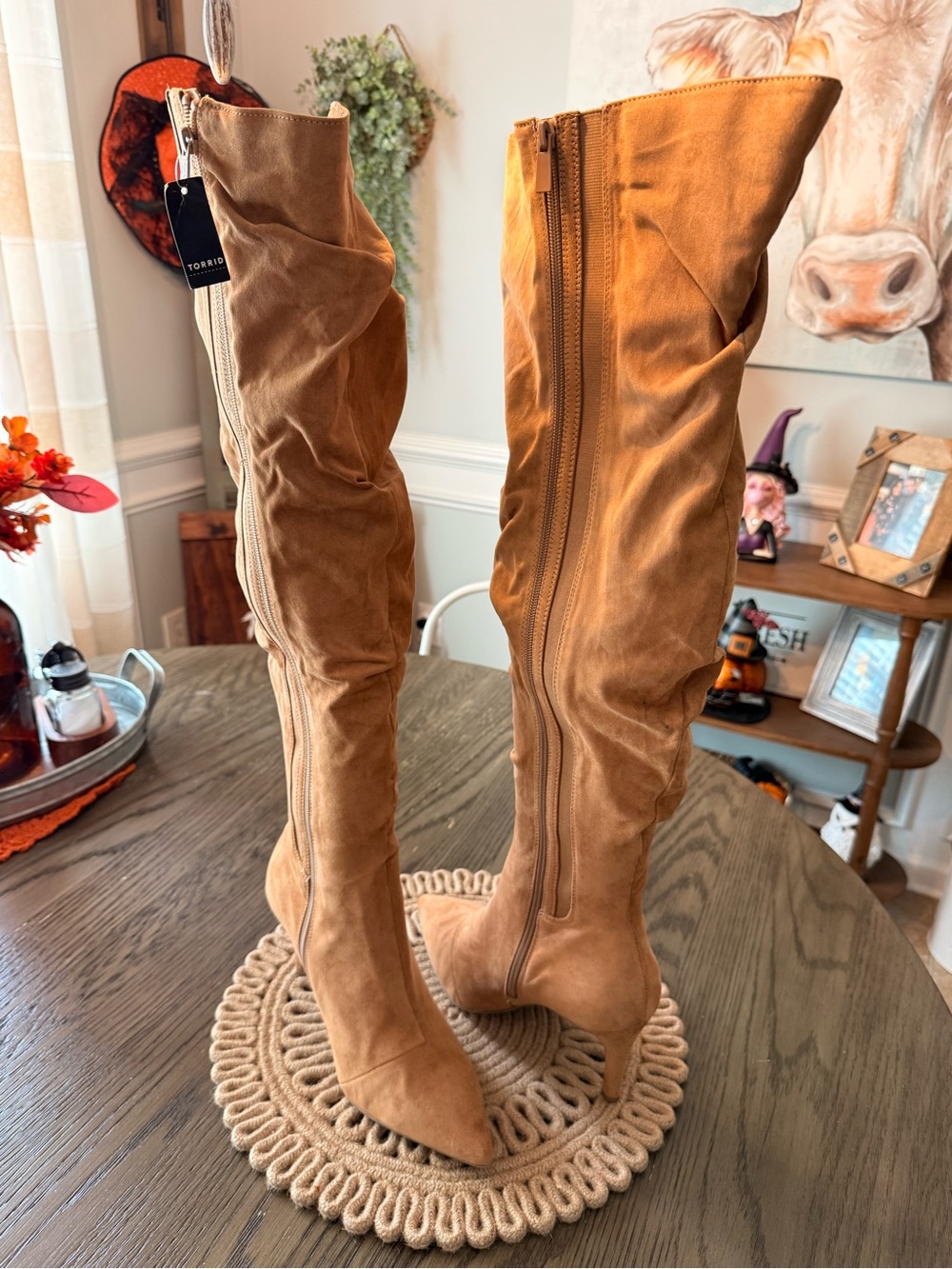 Torrid Over the Knee Scrunch Boots Sz 10 WW NWT - Picture 5 of 12